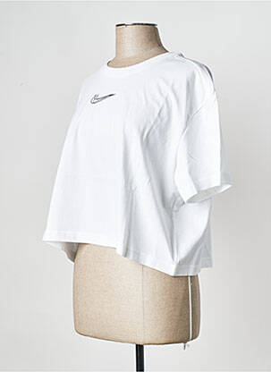 Tricou guler rotund alb NIKE femeie