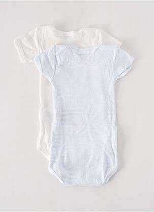 Body de lenjerie guler rotund alb PETIT BATEAU copil