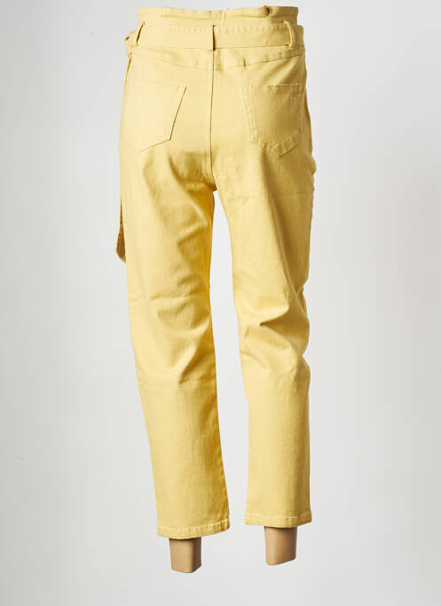 Blugi croială Mom galben GRACE & MILA femeie