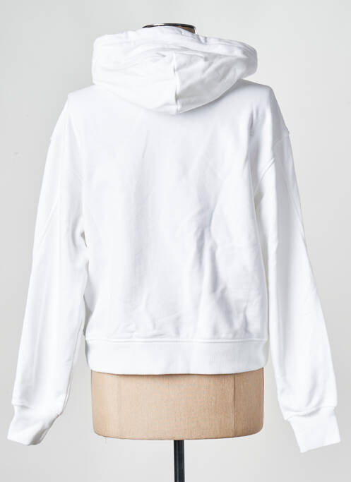 Hanorac cu glugă alb CALVIN KLEIN femeie
