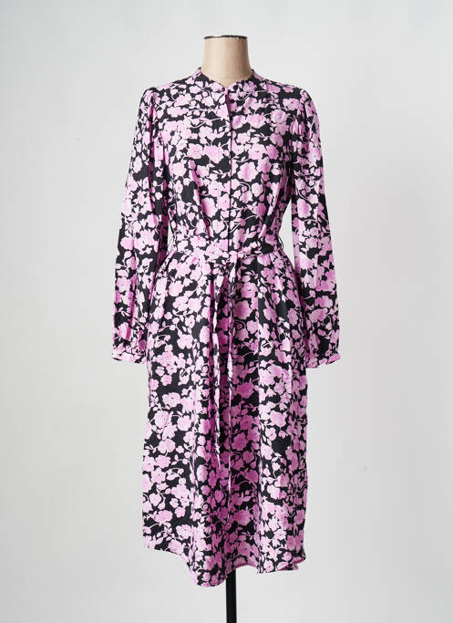 Rochie midi roz MOSS COPENHAGEN femeie