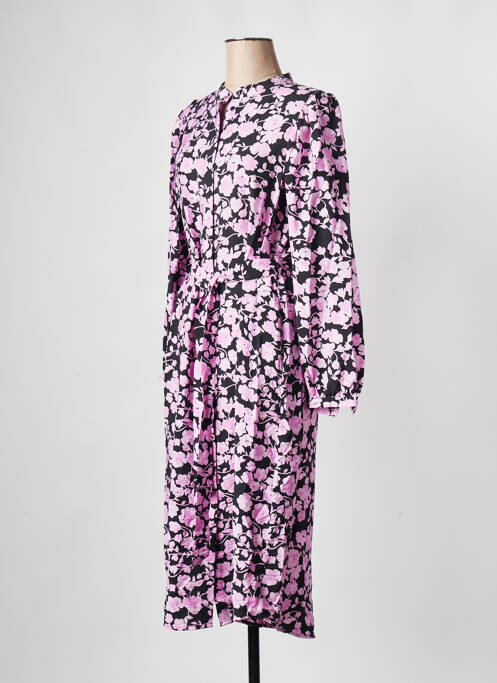 Rochie midi roz MOSS COPENHAGEN femeie