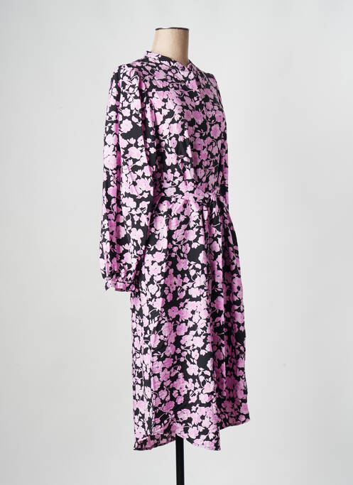 Rochie midi roz MOSS COPENHAGEN femeie