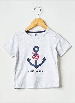 Tricou gri PETIT BATEAU băiat