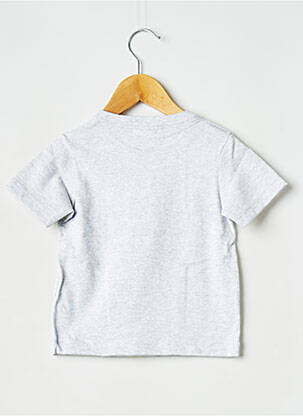 Tricou guler rotund gri PETIT BATEAU garcon