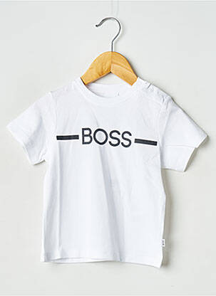 Tricou alb HUGO BOSS băiat