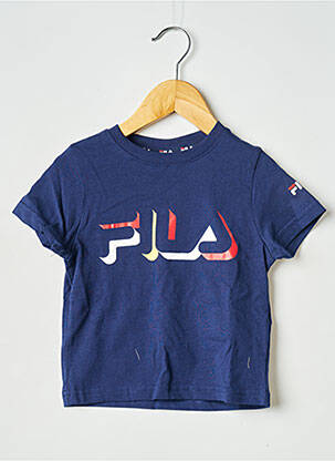 Tricou guler rotund albastru FILA copil