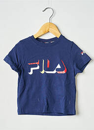 Tricou guler rotund albastru FILA enfant