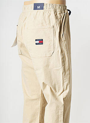 Pantalon drept bej TOMMY HILFIGER bărbat