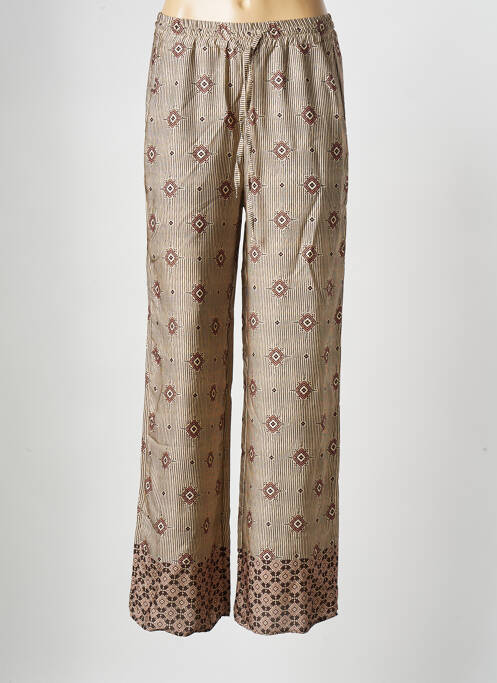 Pantalon drept bej LA FEE MARABOUTEE femeie