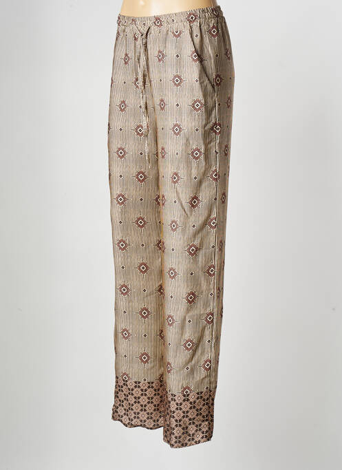 Pantalon drept bej LA FEE MARABOUTEE femeie