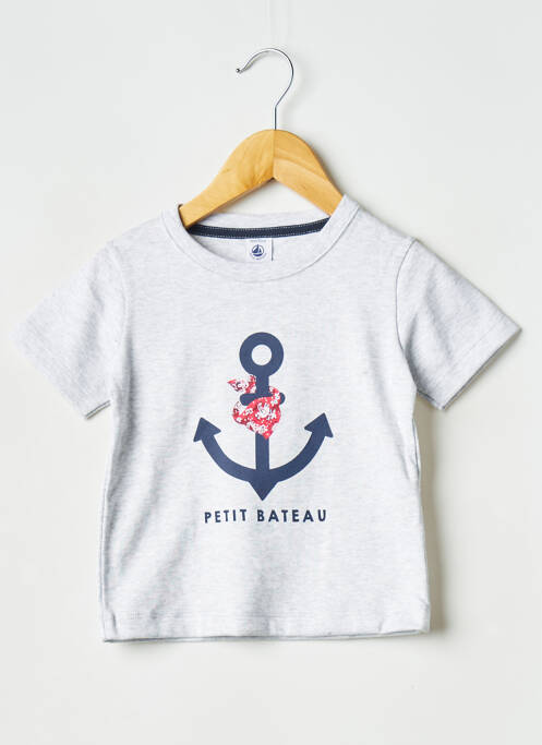 Tricou gri PETIT BATEAU băiat