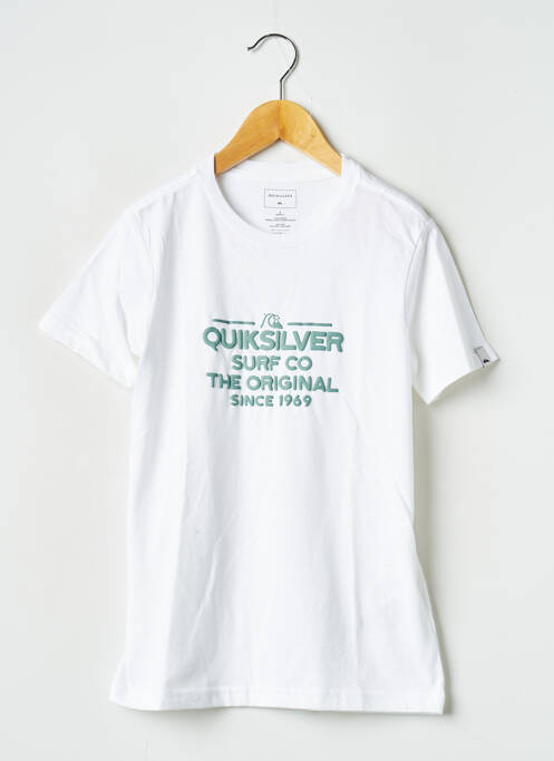 Tricou alb QUIKSILVER băiat