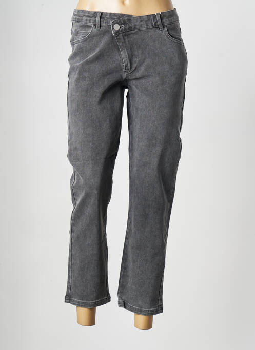 Blugi cu croială dreaptă gri VILA femeie