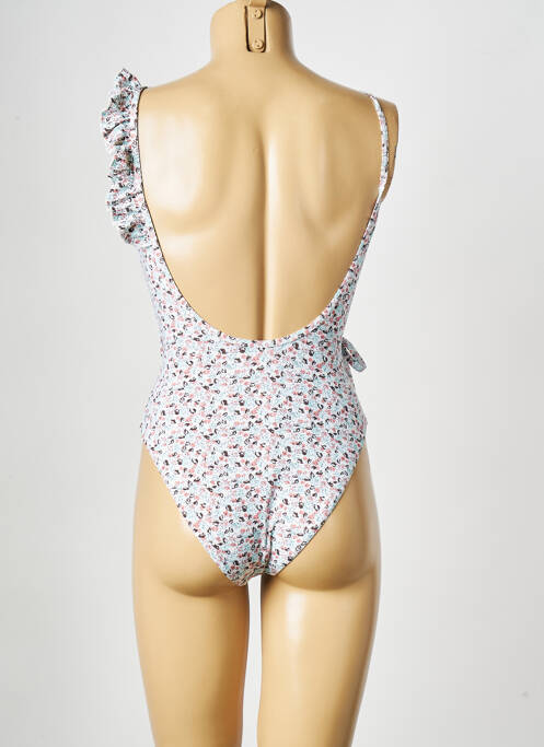 Costum de baie dintr-o singură piesă alb PIECES femeie