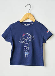 Tricou guler rotund albastru FILA enfant