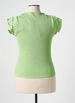 Top guler rotund verde NA-KD femeie
