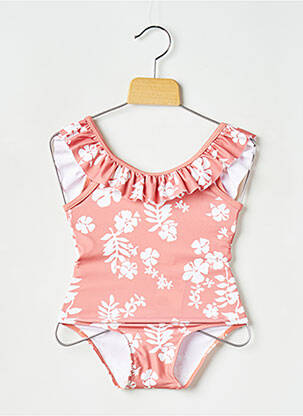 Costum de baie dintr-o singură piesă roz PETIT BATEAU fată