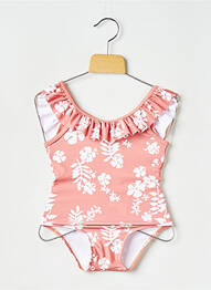 Costum de baie dintr-o singură piesă roz PETIT BATEAU fille