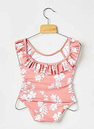 Costum de baie dintr-o singură piesă roz PETIT BATEAU fată