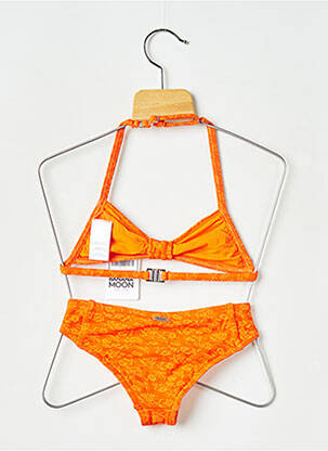 Costum de baie din două piese portocaliu BANANA MOON fată
