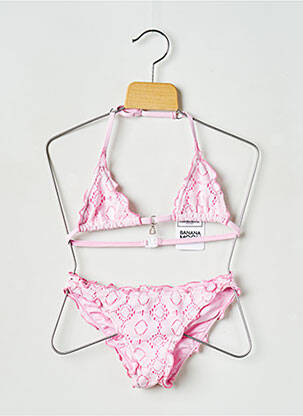 Costum de baie din două piese roz BANANA MOON fată