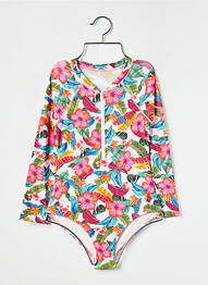 Costum de baie dintr-o singură piesă roz BANANA MOON fille