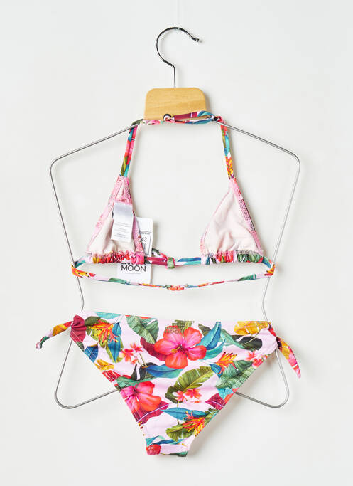 Costum de baie din două piese roz BANANA MOON fată