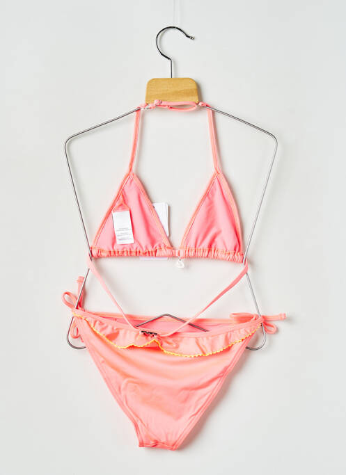 Costum de baie din două piese roz BANANA MOON fată