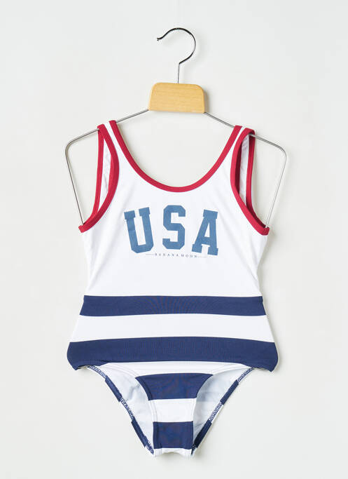 Costum de baie dintr-o singură piesă albastru BANANA MOON fată