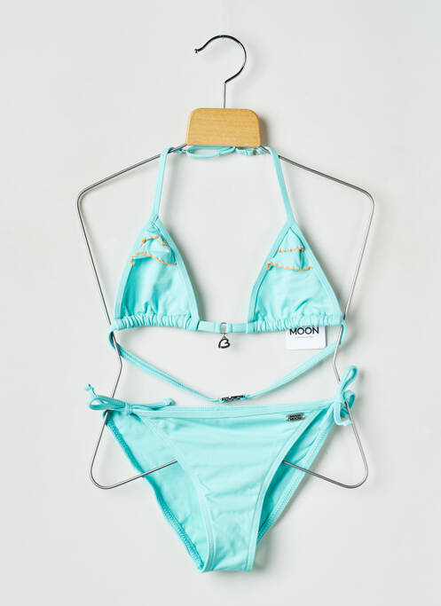 Costum de baie din două piese albastru BANANA MOON fată