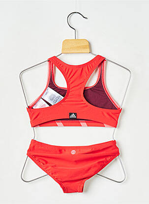 Costum de baie din două piese portocaliu ADIDAS fată