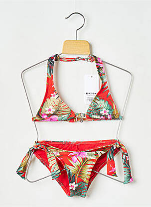 Costum de baie din două piese roșu BANANA MOON fată