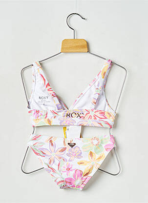 Costum de baie din două piese alb ROXY fată