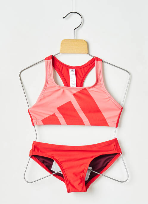 Costum de baie din două piese portocaliu ADIDAS fată