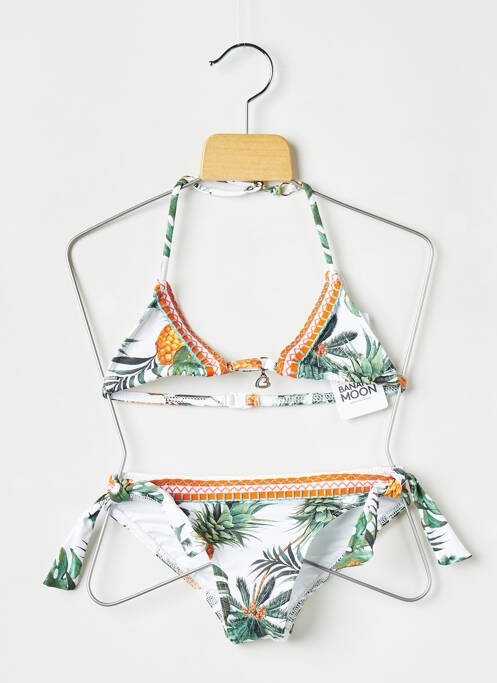 Costum de baie din două piese alb BANANA MOON fată