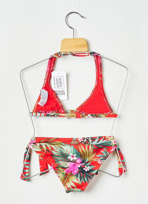 Costum de baie din două piese roșu BANANA MOON fată