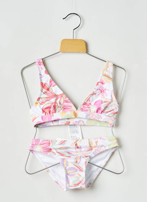 Costum de baie din două piese alb ROXY fată