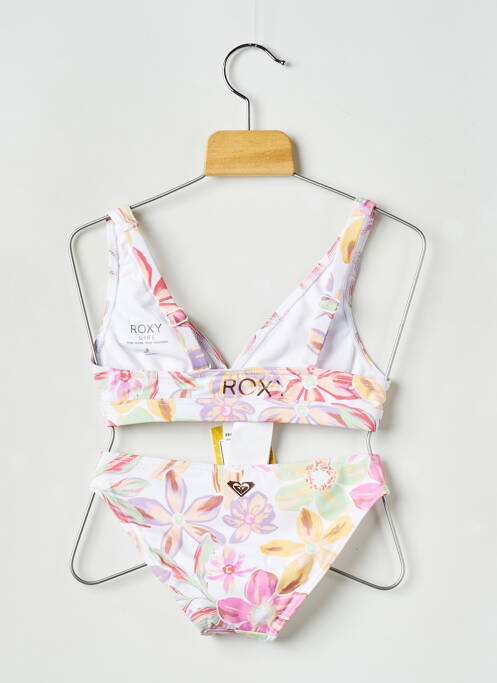 Costum de baie din două piese alb ROXY fată