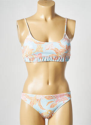 Costum de baie din două piese albastru ROXY fată