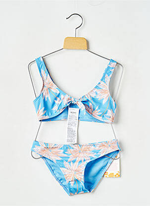Costum de baie din două piese albastru ROXY fată