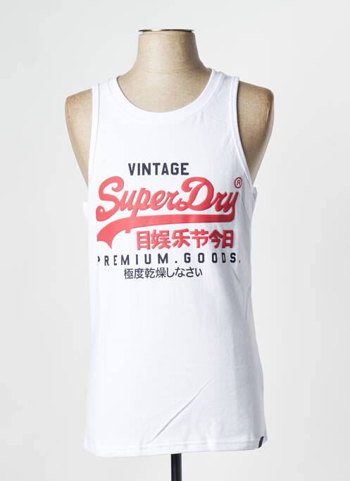 Maiou alb SUPERDRY bărbat