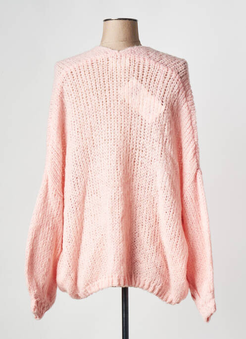 Vestă cu mâneci lungi roz GRACE & MILA femeie