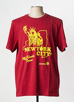 Tricou roșu SUPERDRY bărbat