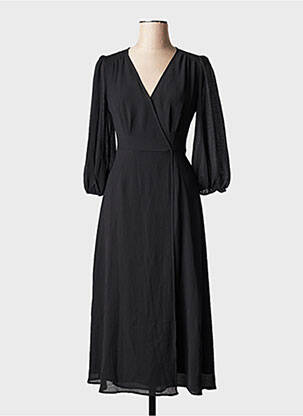Rochie lungă negru GRACE & MILA femeie