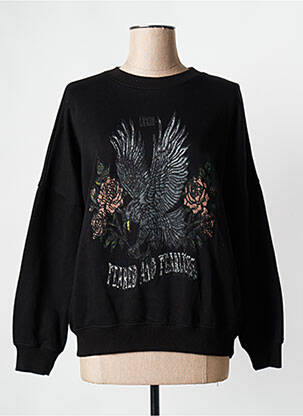 Hanorac negru ROSE GARDEN femeie