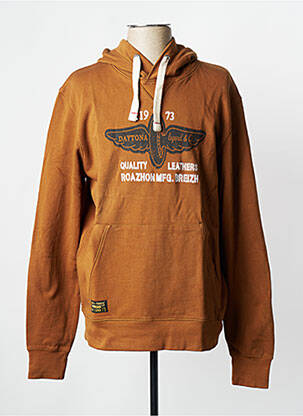 Hanorac cu glugă maro DAYTONA bărbat