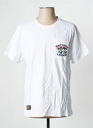 Tricou alb DAYTONA bărbat