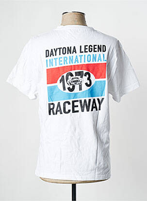 Tricou alb DAYTONA bărbat
