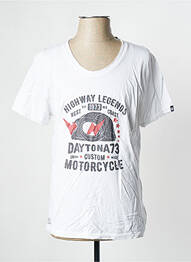 Tricou alb DAYTONA bărbat